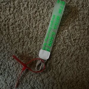 Lime Green Off-White Keychain